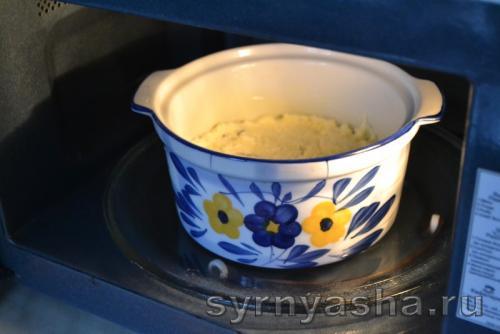 Творожная запеканка в микроволновке с мукой. Как приготовить запеканку из творога в микроволновке (фото-рецепт)