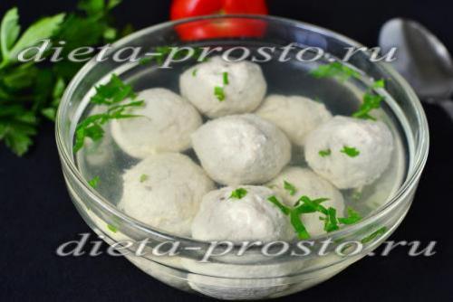 Диетические куриные тефтели