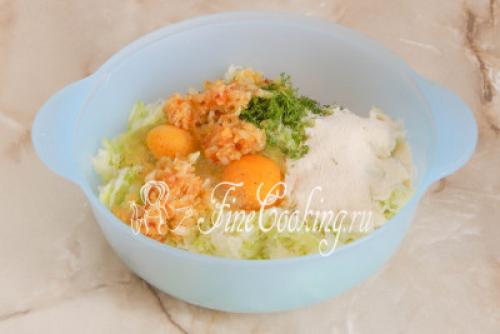 Как приготовить котлеты из свежей капусты. Ингредиенты: