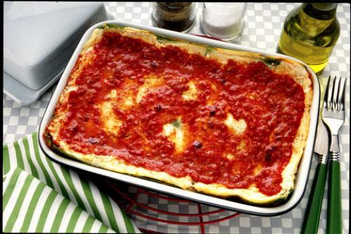 Лазанья с фаршем и творогом