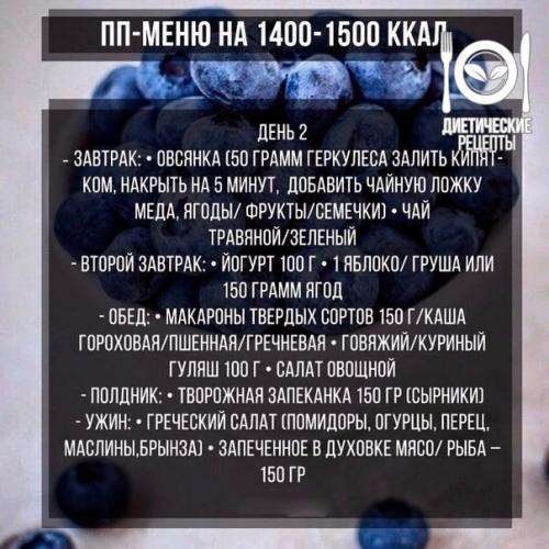 Бюджетное меню пп на 1400 ккал в день на неделю простое меню. Правильное питание на 3 дня (ПП): пример меню на 1400-1500 ккал