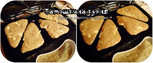 Экспресс-пирожки из сэндвичницы по Дюкану