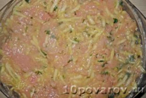 Пп куриные котлеты с кабачком в духовке. Диетические куриные котлеты с кабачком в духовке