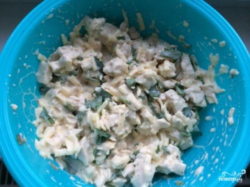 Куриные маффины с овощами и сыром. Способ приготовления: