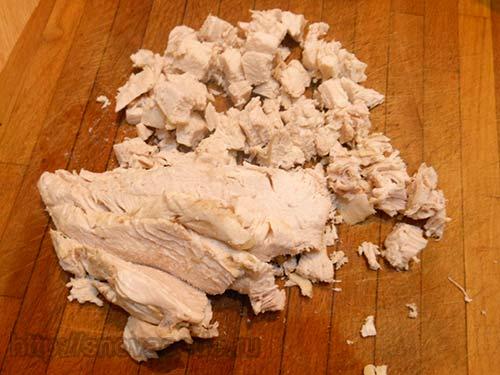 Диетический пирог с курицей и грибами