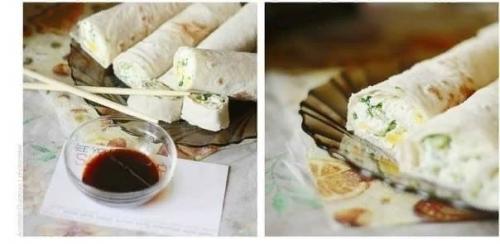 Диетические рулеты с лаваша с творогом. Диетическое: Рулет из лаваша с творогом