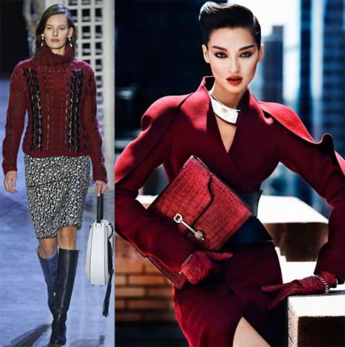 Бургундский цвет в одежде и правила создания шикарных образов. Создание шикарных образов в бургундском цвете