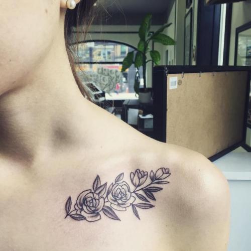 Тату на ключицах. Тату на ключице – значение