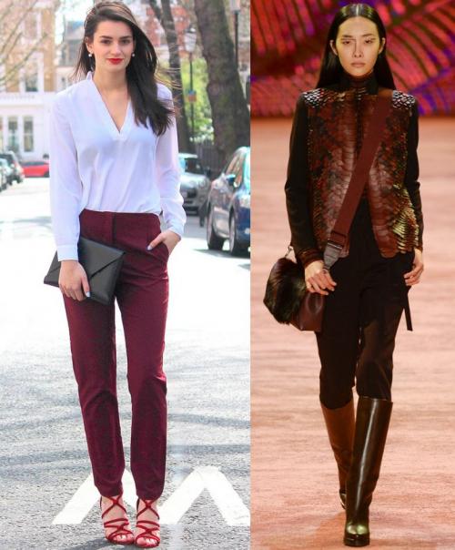 Бургундский цвет в одежде и правила создания шикарных образов. Создание шикарных образов в бургундском цвете