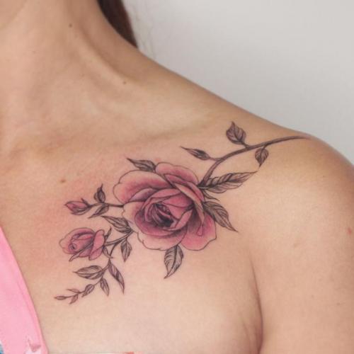 Тату на ключицах. Тату на ключице – значение