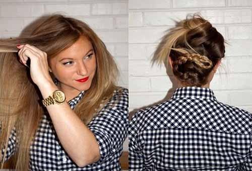 Каре без стрижки. Способ №1