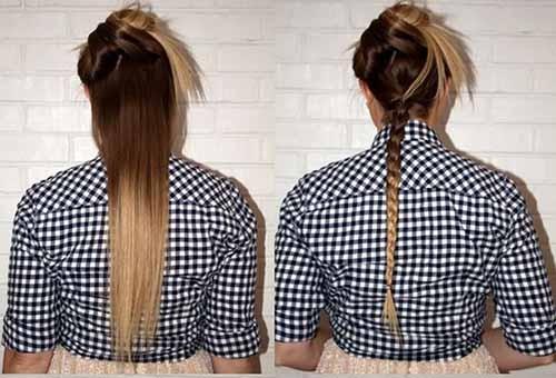 Каре без стрижки. Способ №1