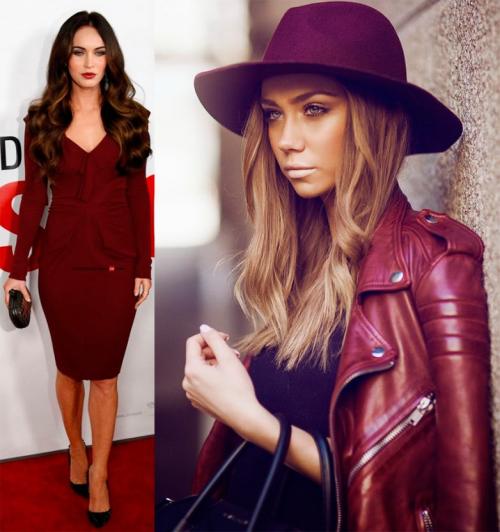 Бургундский цвет в одежде и правила создания шикарных образов. Создание шикарных образов в бургундском цвете