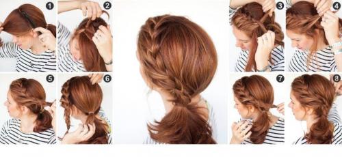 Вечерняя прическа самой себе. Прически с косами