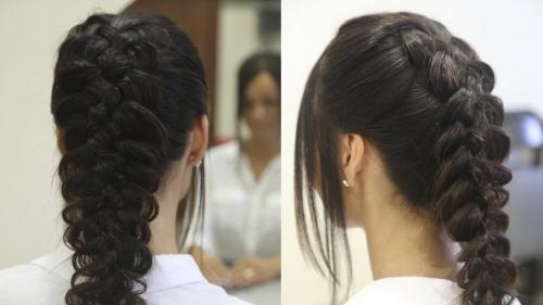 Вечерняя прическа самой себе. Прически с косами