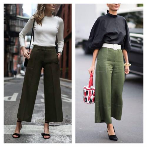 С чем носить укороченные белые брюки. Образы