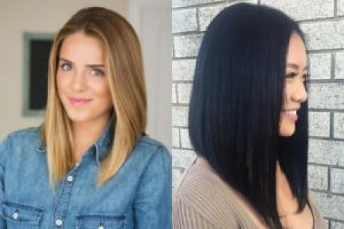 Укладка утюжком каре на удлинение. Идеи с пробором