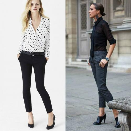 Какую обувь носить с узкими брюками. Как носить узкие и широкие штаны