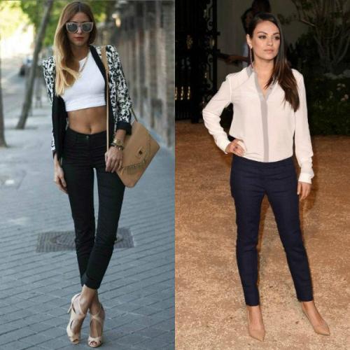 Какую обувь носить с узкими брюками. Как носить узкие и широкие штаны