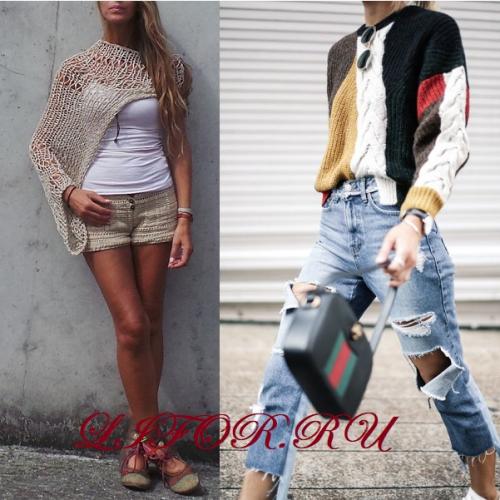 Свитер оверсайз крупной вязки. Чем отличается объёмный свитер или джемпер оверсайз крупной вязки (с фото)