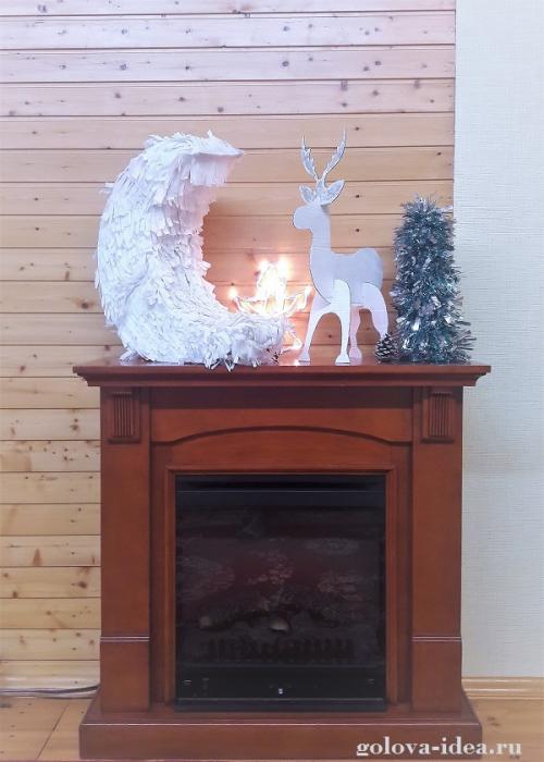 Новогодний олень из картона своими руками. Как сделать новогоднего оленя из картона. Мастер-класс + шаблон