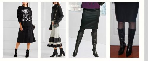 Как носить куртку с юбкой. Как носить юбки зимой