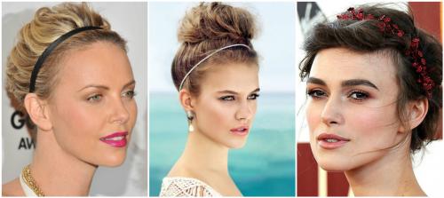 Как быстро убрать челку. Укладка при помощи аксессуаров