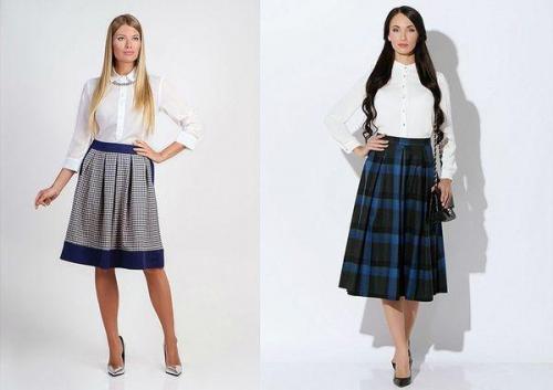 С чем носить юбку трапецию до колена. Особенности и материалы юбок трапеций, с чем носить и модные образы