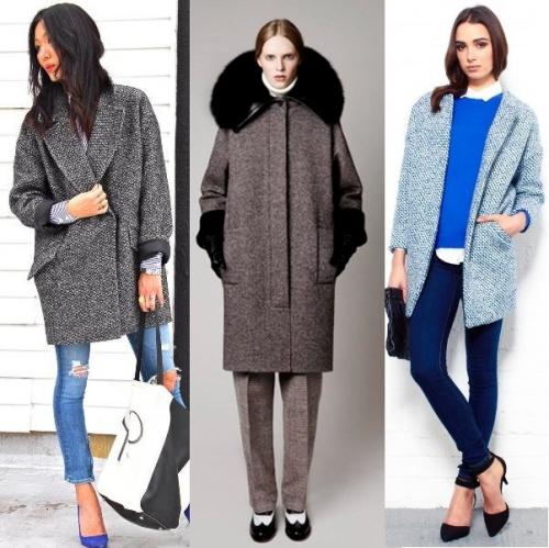 Пальто кокон и его фото