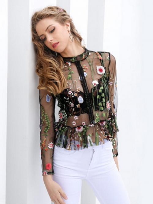 Прозрачные блузки, как носить. С чем носить блузку из прозрачной ткани 09