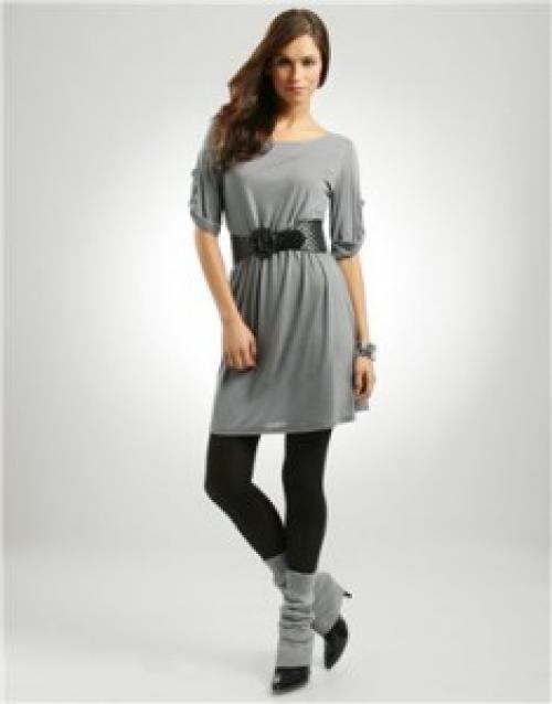 Какие колготки надеть под серое трикотажное платье. Какие колготки надеть под серое платье