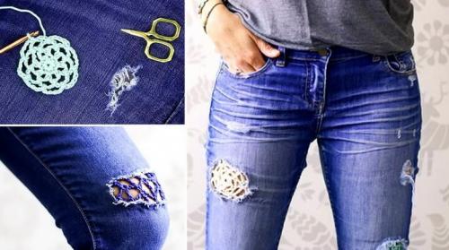 Как украсить детские джинсы бусинами. Украшение джинсов: лучшие идеи