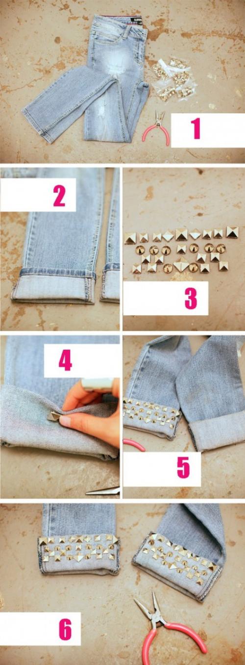 Обновить джинсы старые. 5 простых способов обновить старые джинсы 05