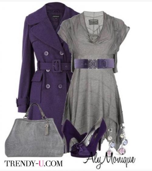 Украшения к серому трикотажному платью. Серое платье и деловой стиль одежды