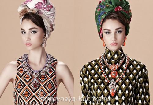 Как на голову шарф. шарф-палантин на голове.