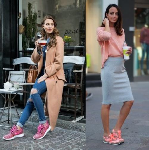 С чем сочетать розовые кроссовки. С чем носить розовые кроссовки? 08