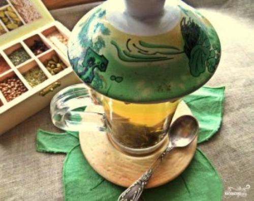 Рецепт чай с лимоном и медом. Зеленый чай с медом и лимоном