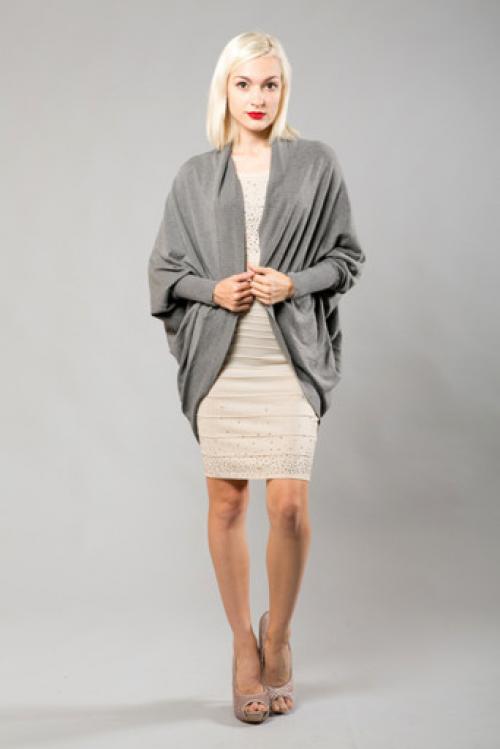 С чем носить серый трикотажный кардиган. С чем носить кардиган серого цвета