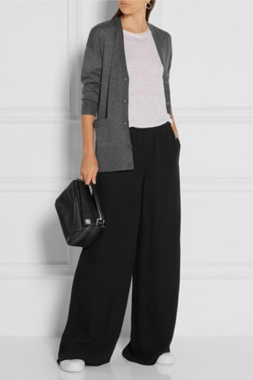 С чем носить серый трикотажный кардиган. С чем носить кардиган серого цвета