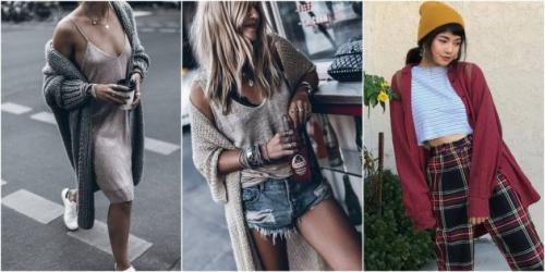 С чем носят кардиган женщины. Женщинам