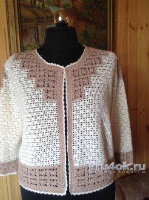 Жакет женский из мотивов. Выбираем красивый жакет, связанный крючком