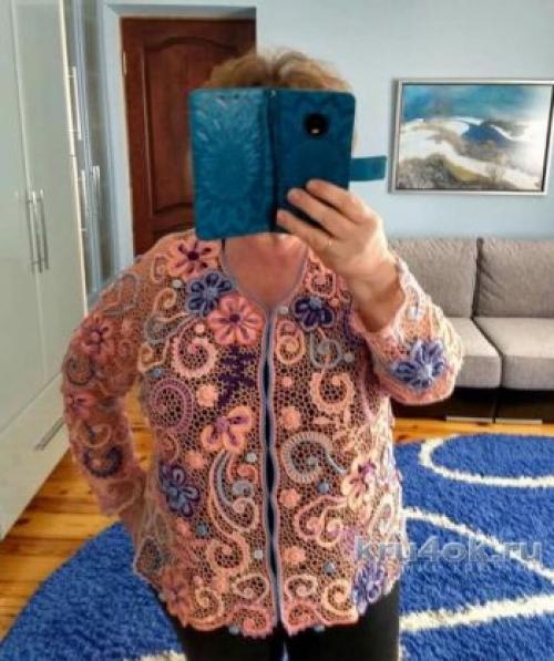 Жакет женский из мотивов. Выбираем красивый жакет, связанный крючком