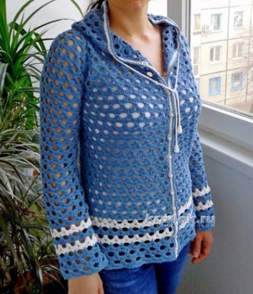 Жакет женский из мотивов. Выбираем красивый жакет, связанный крючком