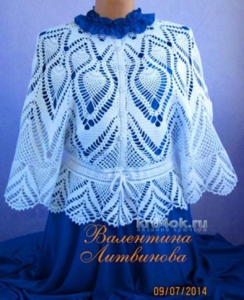 Жакет женский из мотивов. Выбираем красивый жакет, связанный крючком