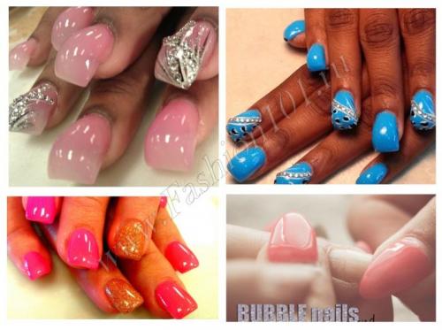 Маникюр бабл гам в светлых тонах. Как сделать бабл маникюр + дизайн с эффектом пузырей