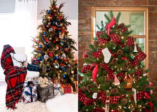 2019 год в каком цвете украшать елку. Различные стили украшения новогодней елки