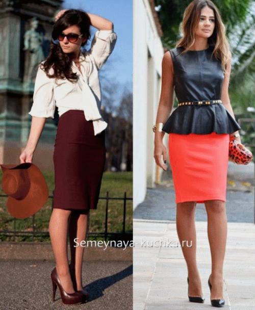 С чем носить юбку карандаш. ЮБКА-КАРАНДАШ — 105 фото-советов с чем носить.