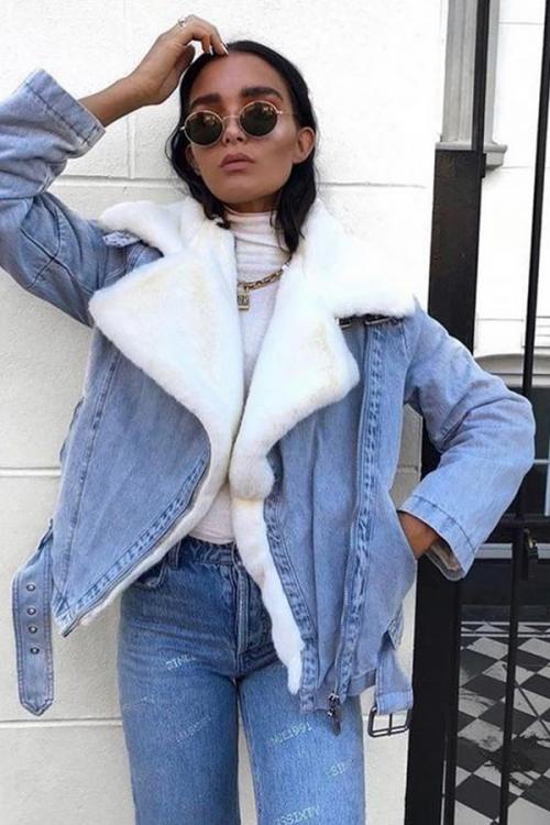 С чем носить джинсовую куртку. Кому идет