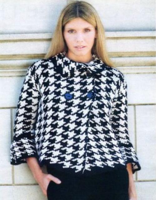 Вязаные жакеты спицами в стиле Шанель. Вязаный жакет Шанель спицами схема с описанием