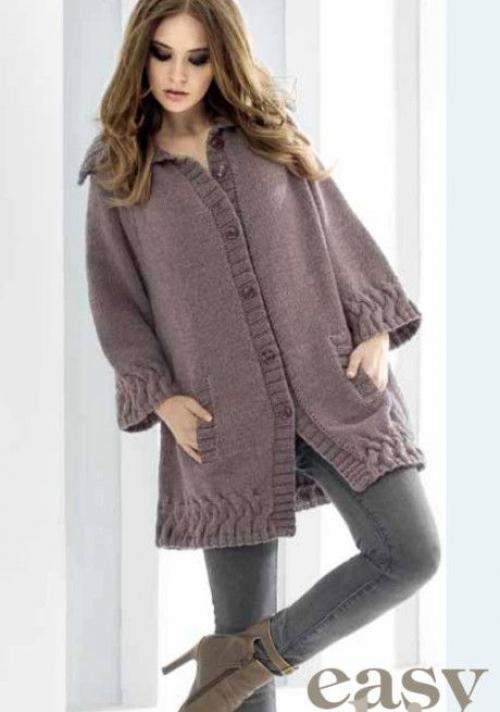Для женщин Жакеты и кофты. Жакет спицами, подборка